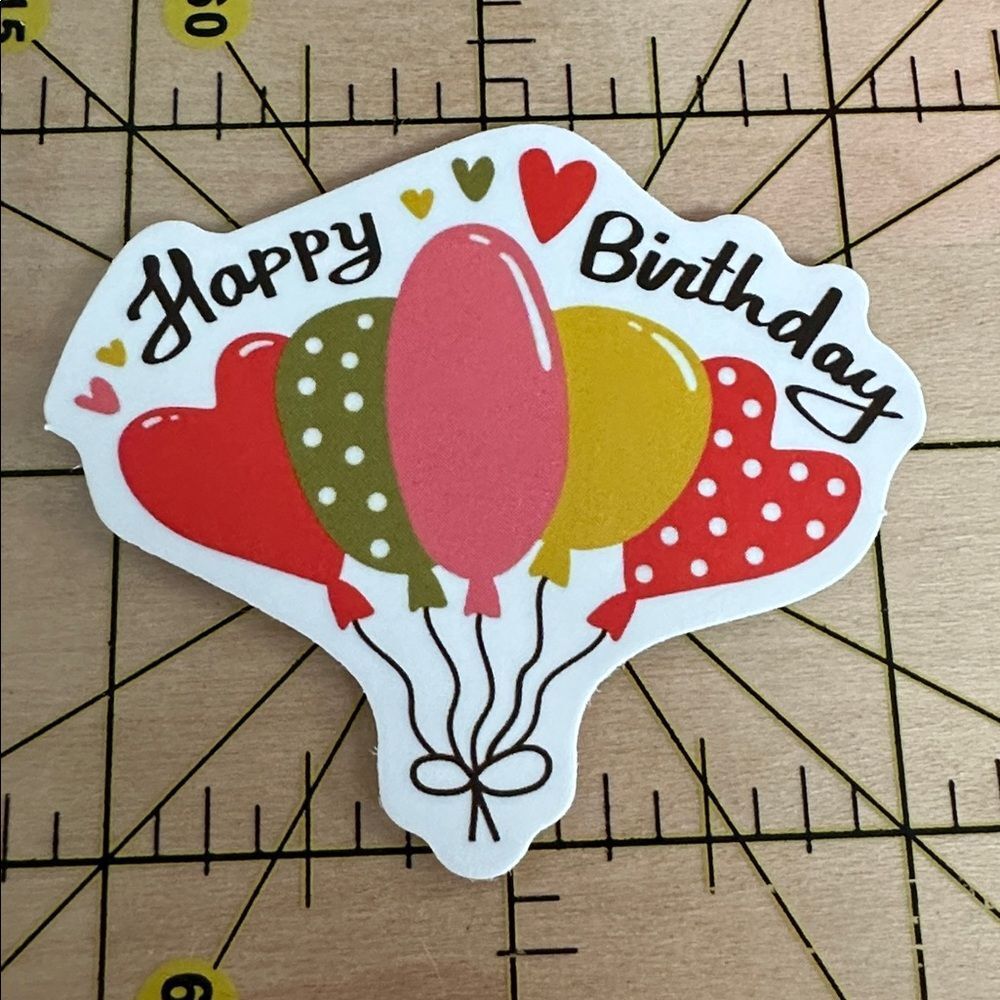 💜13/$13 +Bundle Sticker Sale | Happy Birthday Waterproof Sticker